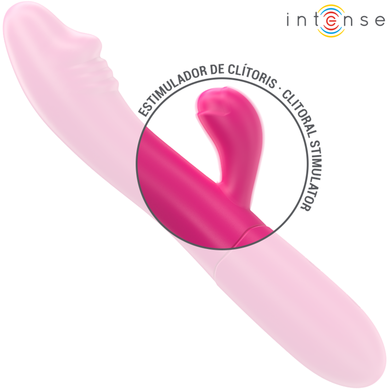 INTENSE - IVY VIBRADOR FLEXIBLE 10 VIBRACIONES CON LENGUA ESTIMULADORA ROSA - Imagen 5