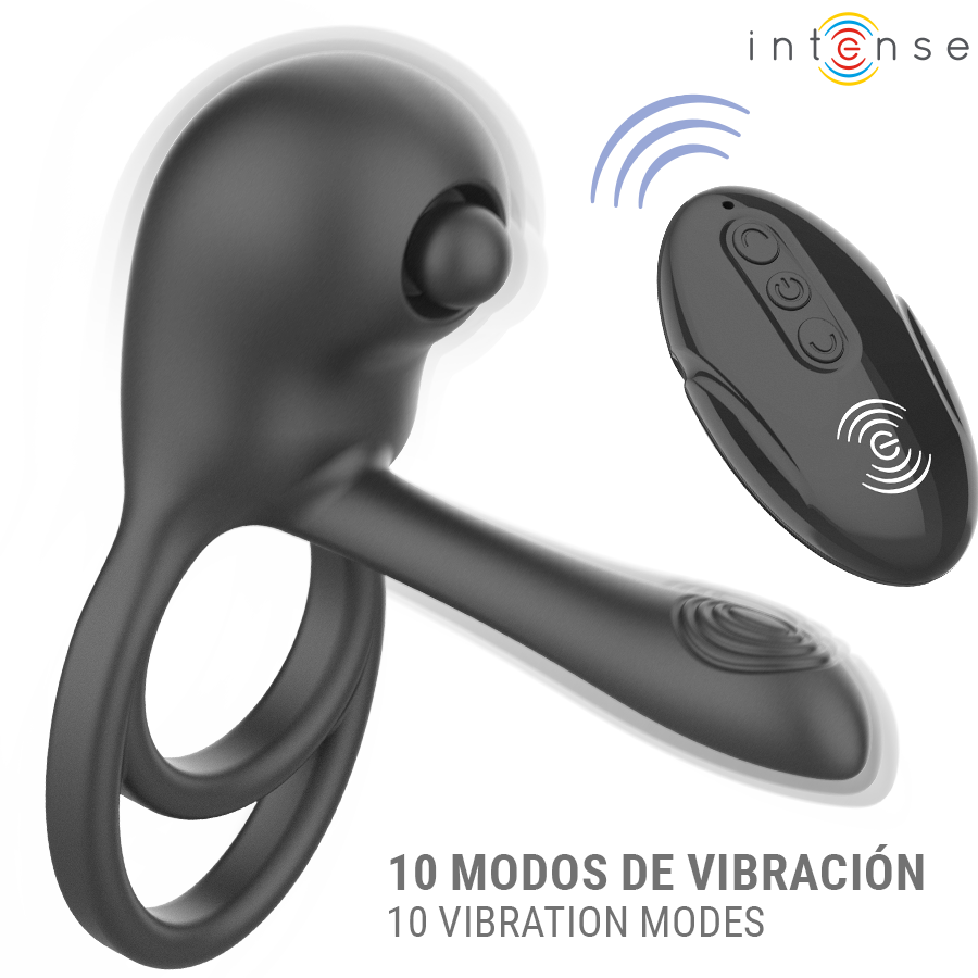 INTENSE - SPIKE ANILLO VIBRADOR PARA PENE CON CONTROL REMOTO - Imagen 3