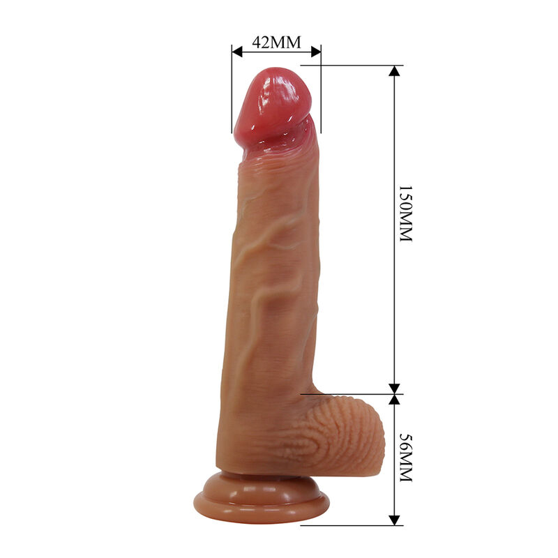 PRETTY LOVE - YETI ARNÉS STRAP-ON CON DILDO Y VENTOSA CARNE - Imagen 7