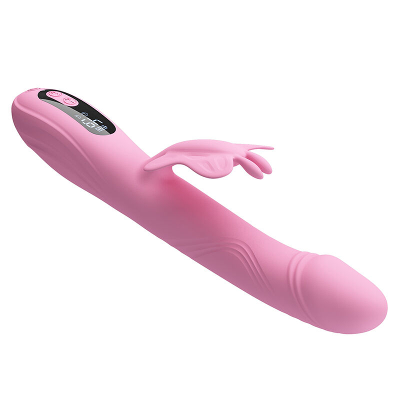 PRETTY LOVE - BELLA VIBRADOR RABBIT CON ESTIMULACIÓN MARIPOSA Y LED ROSA - Imagen 5