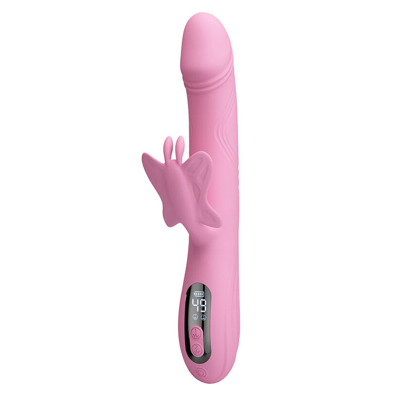 PRETTY LOVE - BELLA VIBRADOR RABBIT CON ESTIMULACIÓN MARIPOSA Y LED ROSA - Imagen 3