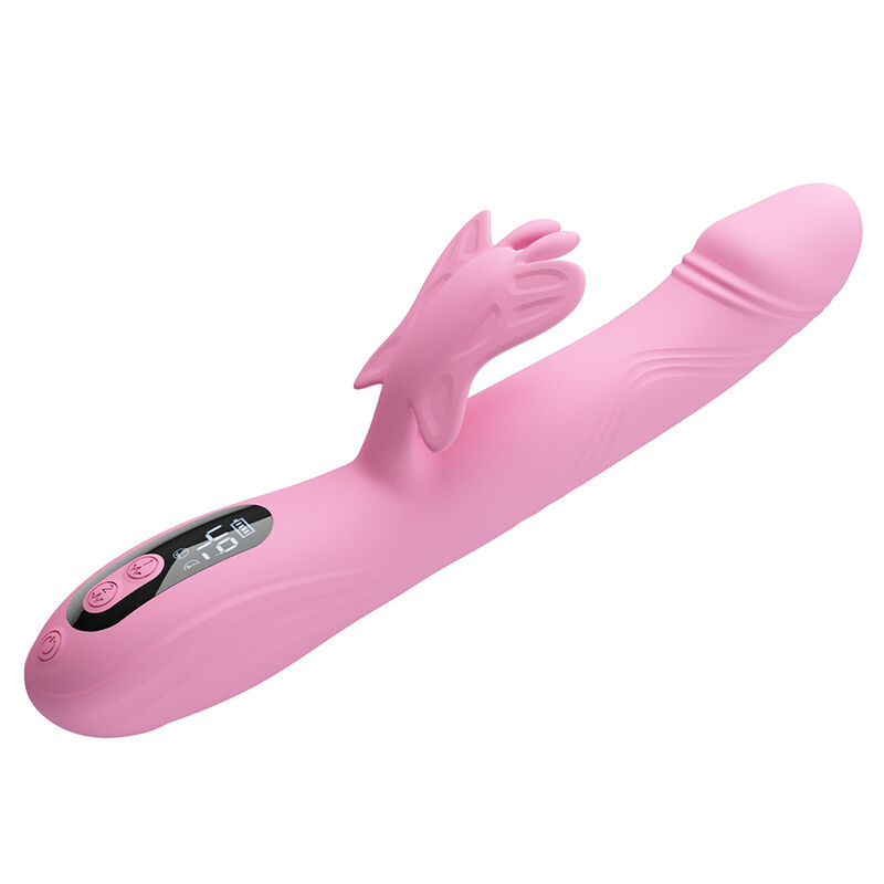 PRETTY LOVE - BELLA VIBRADOR RABBIT CON ESTIMULACIÓN MARIPOSA Y LED ROSA - Imagen 6