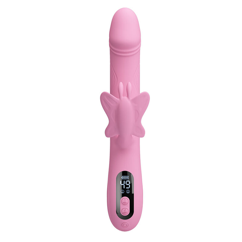 PRETTY LOVE - BELLA VIBRADOR RABBIT CON ESTIMULACIÓN MARIPOSA Y LED ROSA - Imagen 2