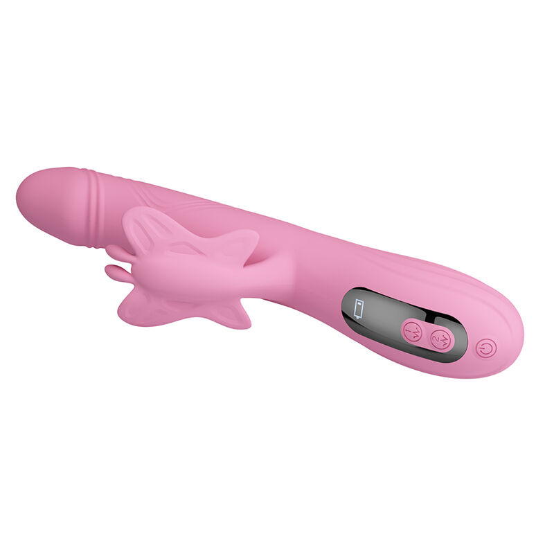 PRETTY LOVE - BELLA VIBRADOR RABBIT CON ESTIMULACIÓN MARIPOSA Y LED ROSA - Imagen 7