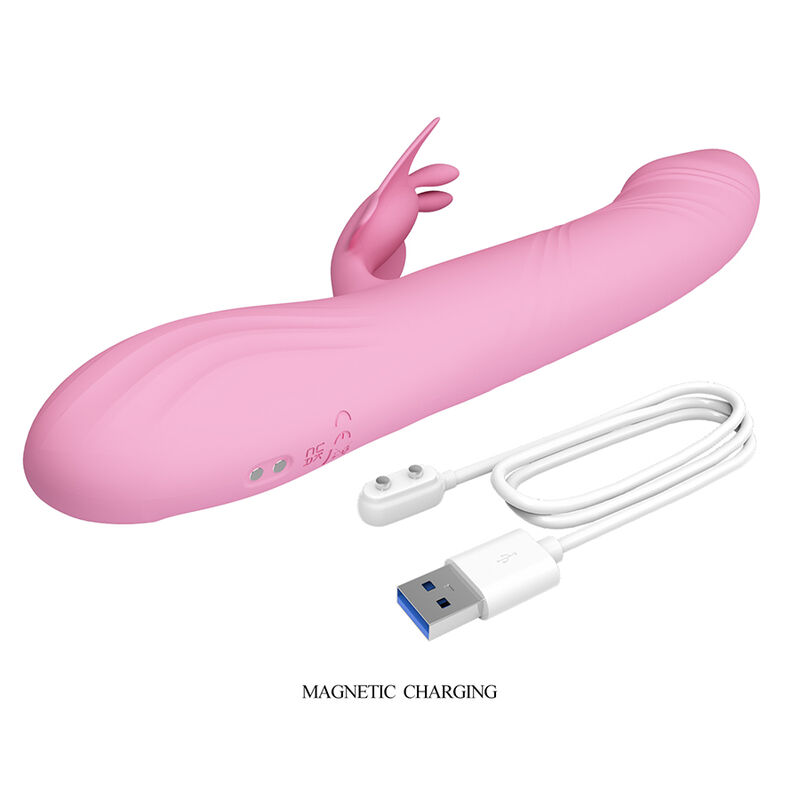PRETTY LOVE - BELLA VIBRADOR RABBIT CON ESTIMULACIÓN MARIPOSA Y LED ROSA - Imagen 10