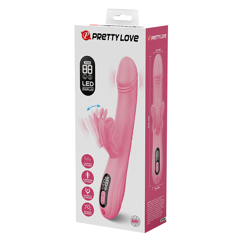 PRETTY LOVE - BELLA VIBRADOR RABBIT CON ESTIMULACIÓN MARIPOSA Y LED ROSA - Imagen 11