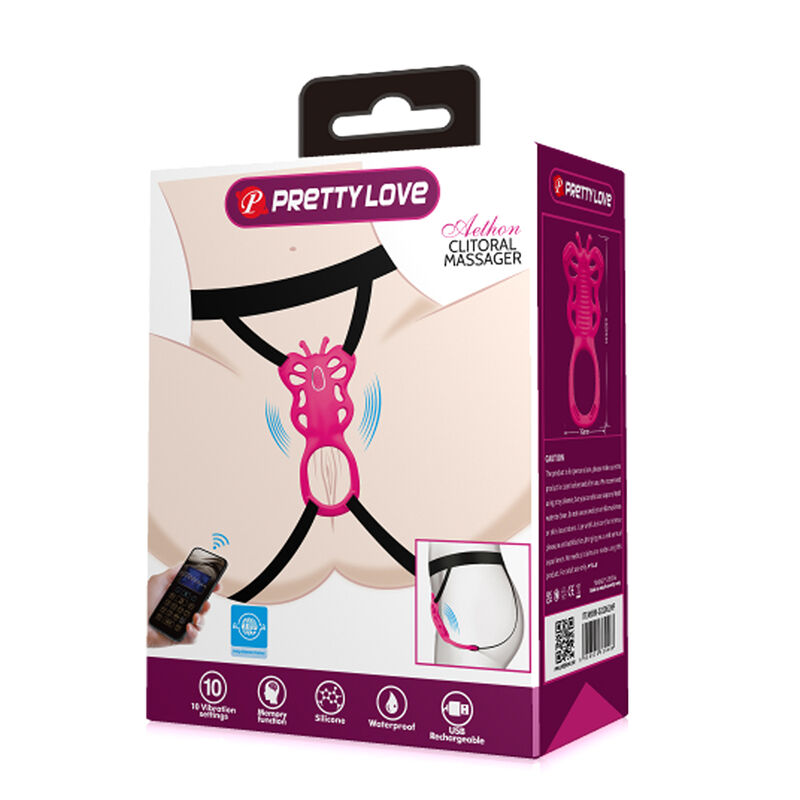 PRETTY LOVE - BUTTERFLY MASAJEADOR TANGA APP CONTROL ROSA - Imagen 16