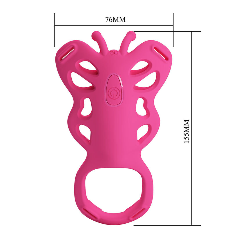 PRETTY LOVE - BUTTERFLY MASAJEADOR TANGA APP CONTROL ROSA - Imagen 7