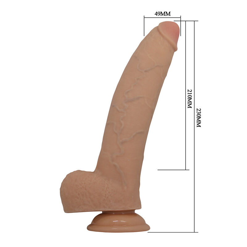 PRETTY LOVE - FABIAN DILDO FLEXIBLE CON VENTOSA CARNE - Imagen 5