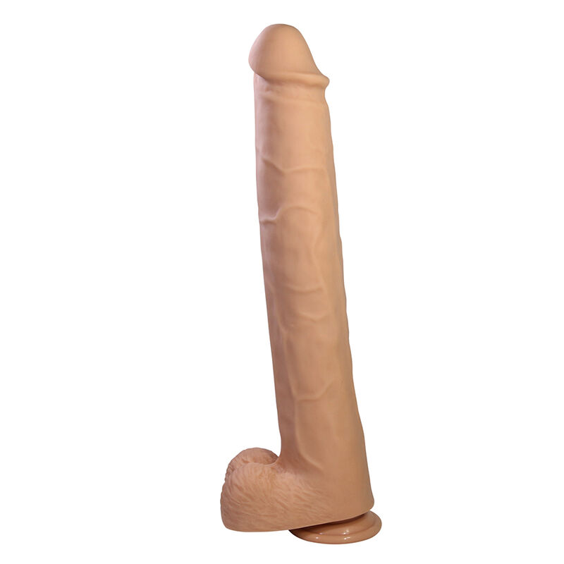 PRETTY LOVE - PAT DILDO REALÍSTICO FLEXIBLE CON VENTOSA NATURAL 40 CM -Ø- 6 CM - Imagen 2