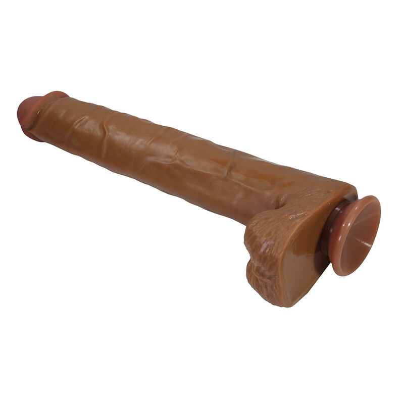 PRETTY LOVE - PAT DILDO REALÍSTICO FLEXIBLE CON VENTOSA 40 CM -Ø- 6 CM MARRÓN - Imagen 4