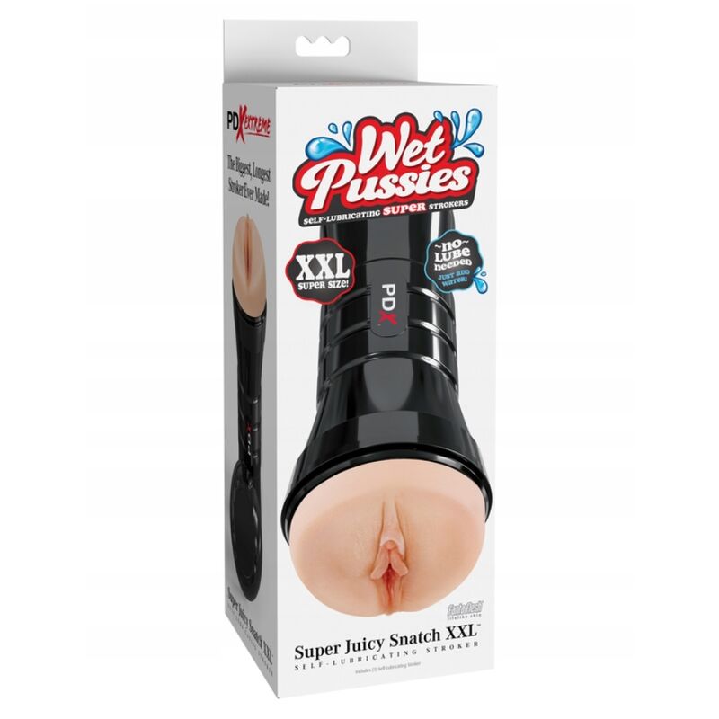 PDX EXTREME - MASTURBADOR WET PUSSIES SUPER JUICY SNATCH XXL LIGHT - Imagen 5