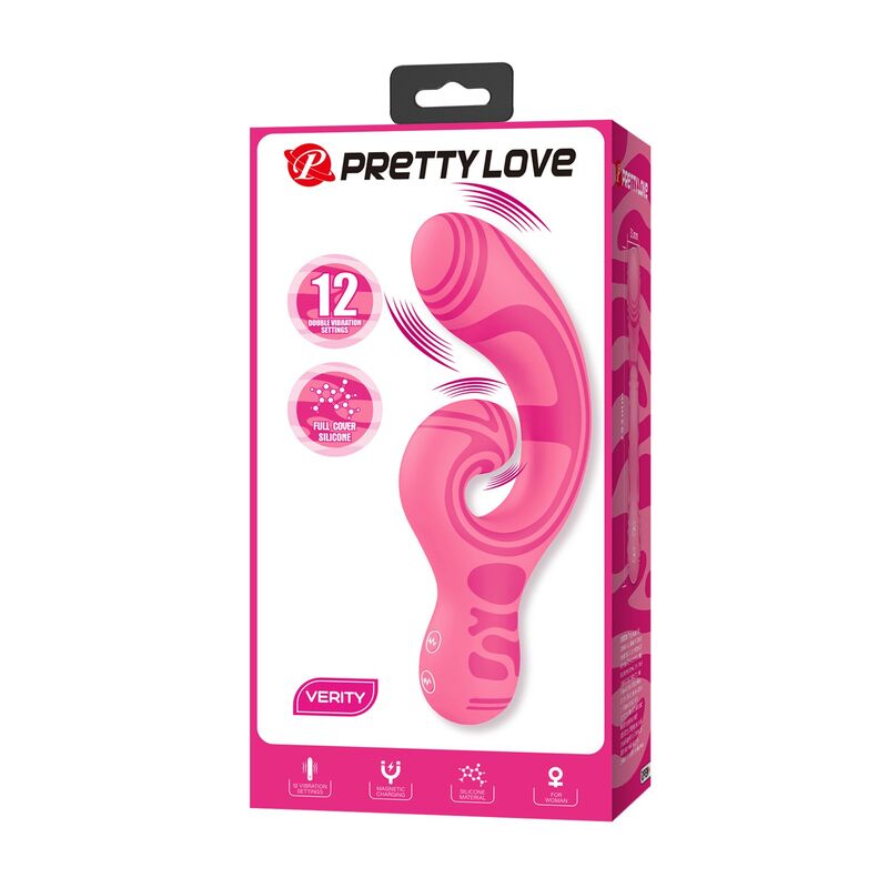 PRETTY LOVE - VERITY MASAJEADOR DOBLE RECARGABLE USB - Imagen 9