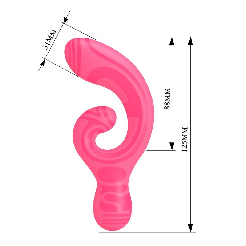 PRETTY LOVE - VERITY MASAJEADOR DOBLE RECARGABLE USB - Imagen 8