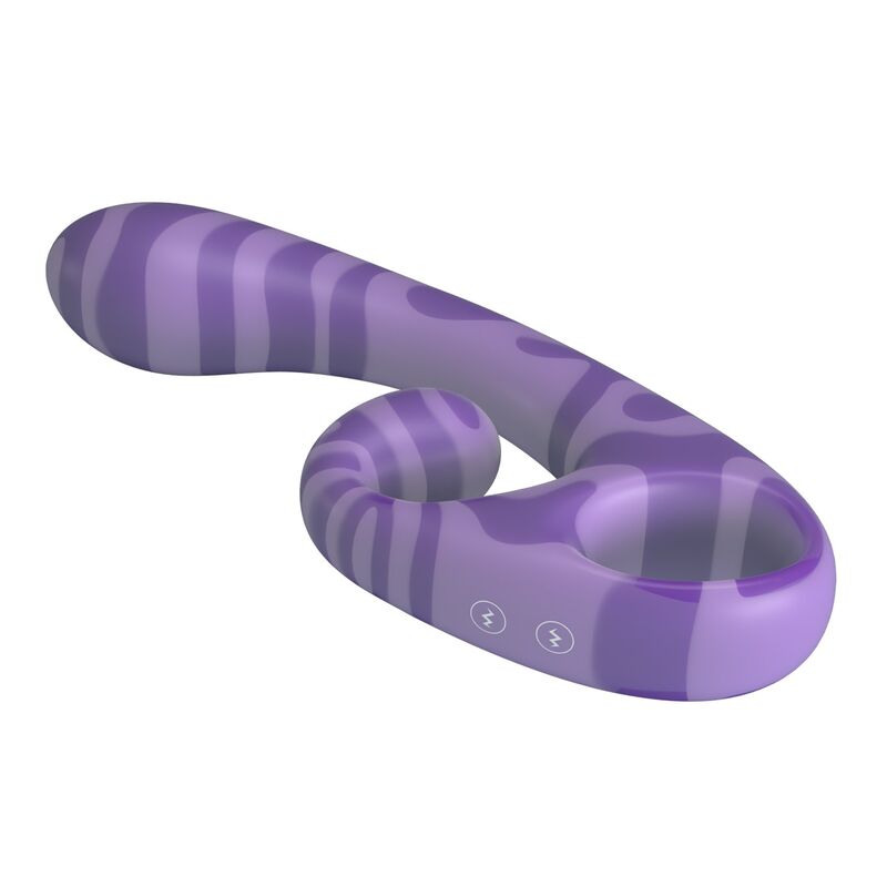 PRETTY LOVE - SUMMER VIBRADOR DOBLE CON ASA 19 CM Ø 3,5 CM MORADO - Imagen 5