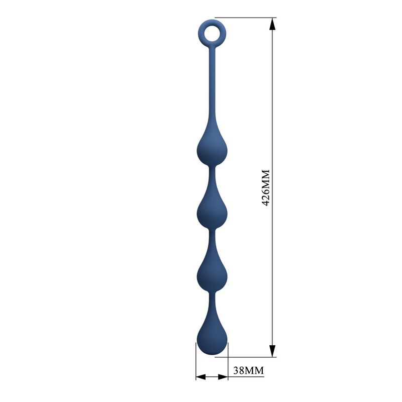 MR PLAY - BOLAS ANALES SILICONA AZUL TALLA L 42,6 CM - Imagen 8