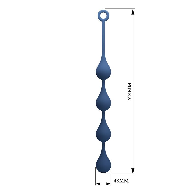 MR PLAY - BOLAS ANALES SILICONA AZUL TALLA XL 52,5 CM - Imagen 8