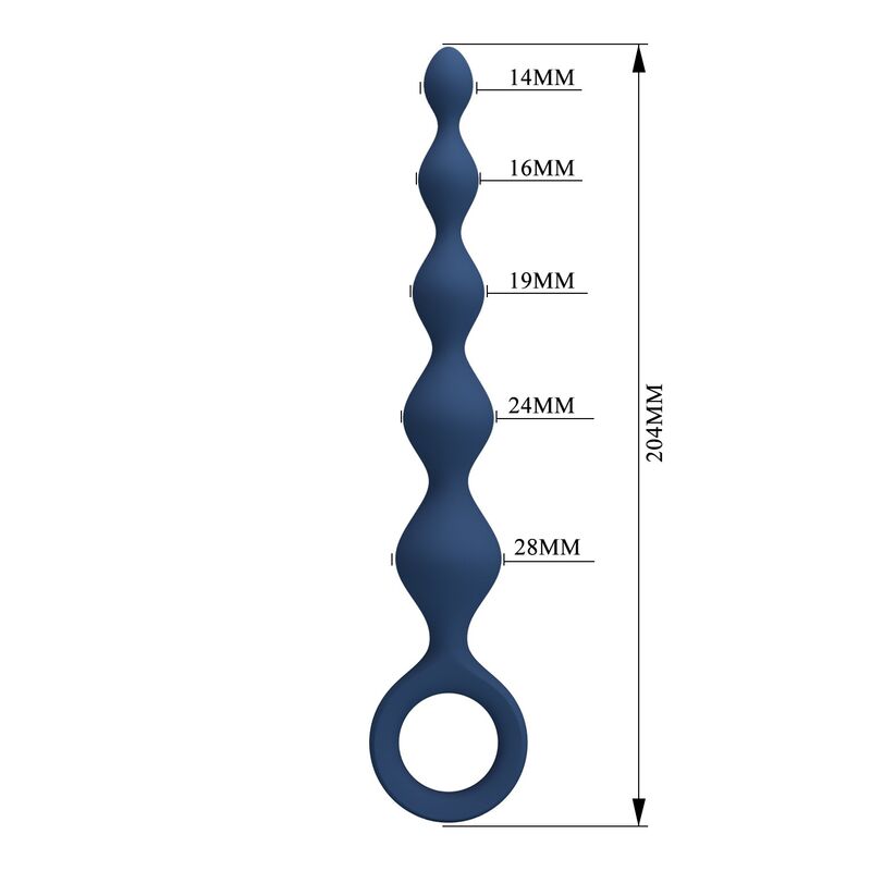 MR PLAY - BOLAS ANALES Y PLUG ANAL SILICONA AZUL 20,4 CM - Imagen 9