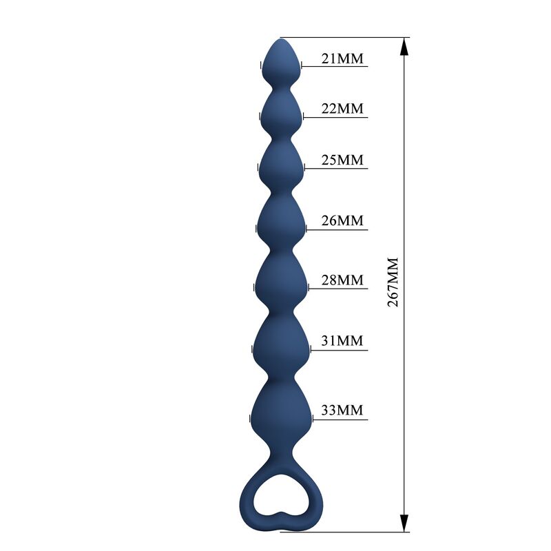 MR PLAY - BOLAS ANALES Y PLUG ANAL SILICONA AZUL 26,7 CM - Imagen 9