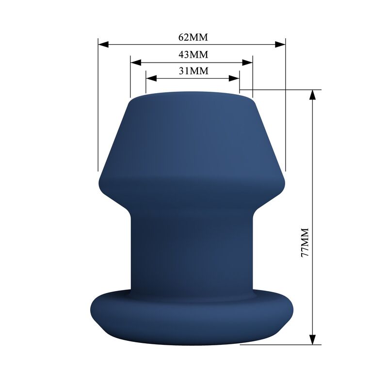 MR PLAY - JACK PLUG ANAL HUECO SILICONA AZUL TALLA S - Imagen 8