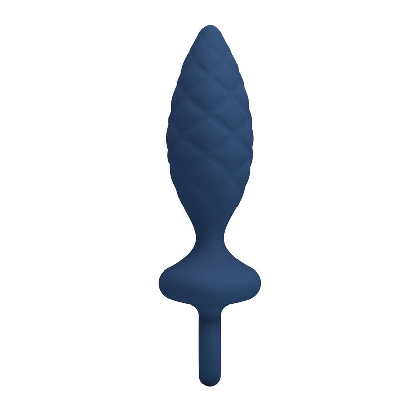 MR PLAY - PLUG ANAL TEXTURIZADO CON ANILLA AZUL S - Imagen 6