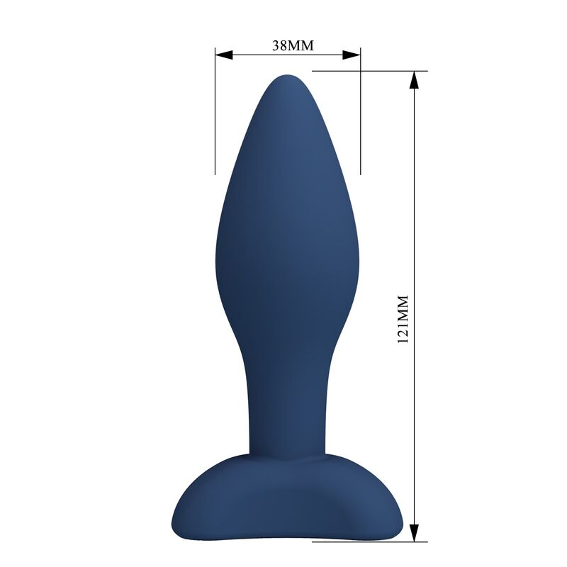 MR PLAY - PLUG ANAL CÓNICO SILICONA AZUL L - Imagen 8