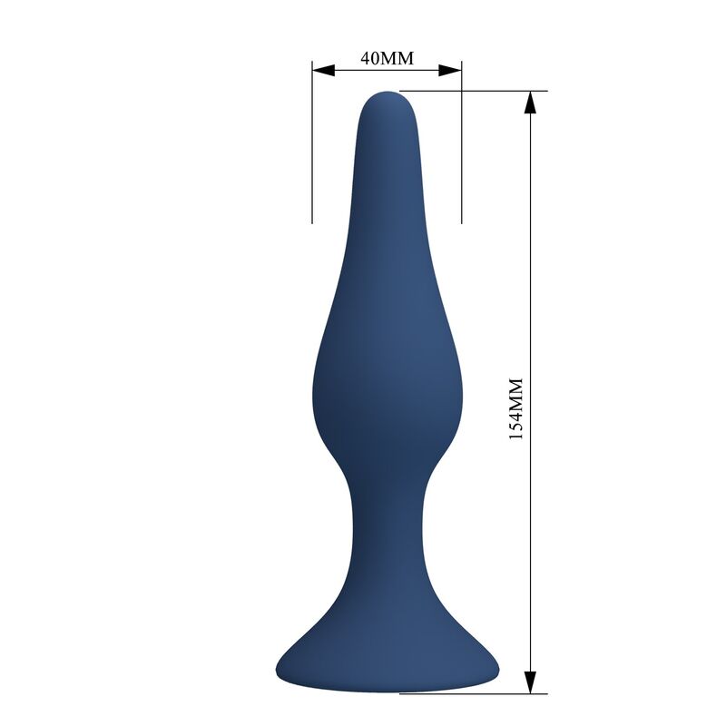 MR PLAY - PLUG ANAL CÓNICO SILICONA AZUL XL - Imagen 8