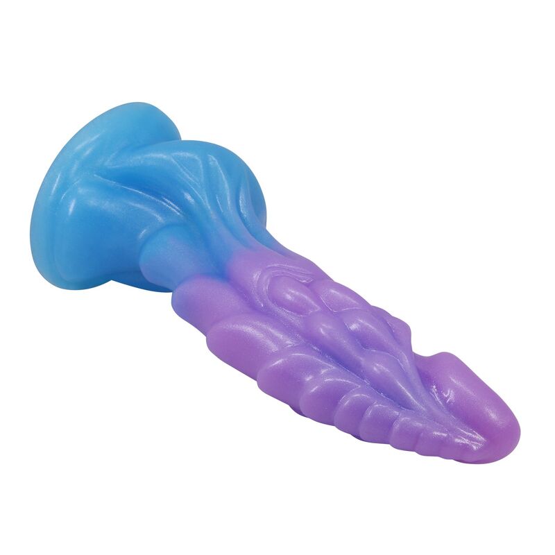POWER MONSTERS - ATLANTEANS DILDO REALÍSTICO CON VENTOSA 19 CM Ø 5 CM AZUL Y MORADO - Imagen 6