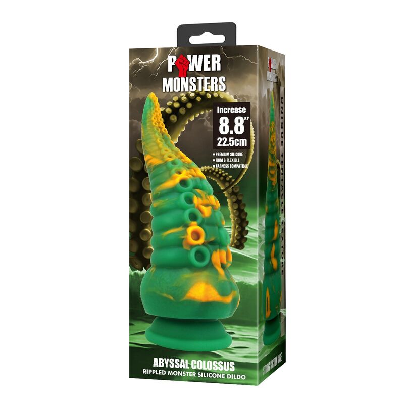 POWER MONSTERS - ABYSSAL COLOSSUS DILDO BICOLOR 22,5 CM Ø 6 CM - Imagen 3