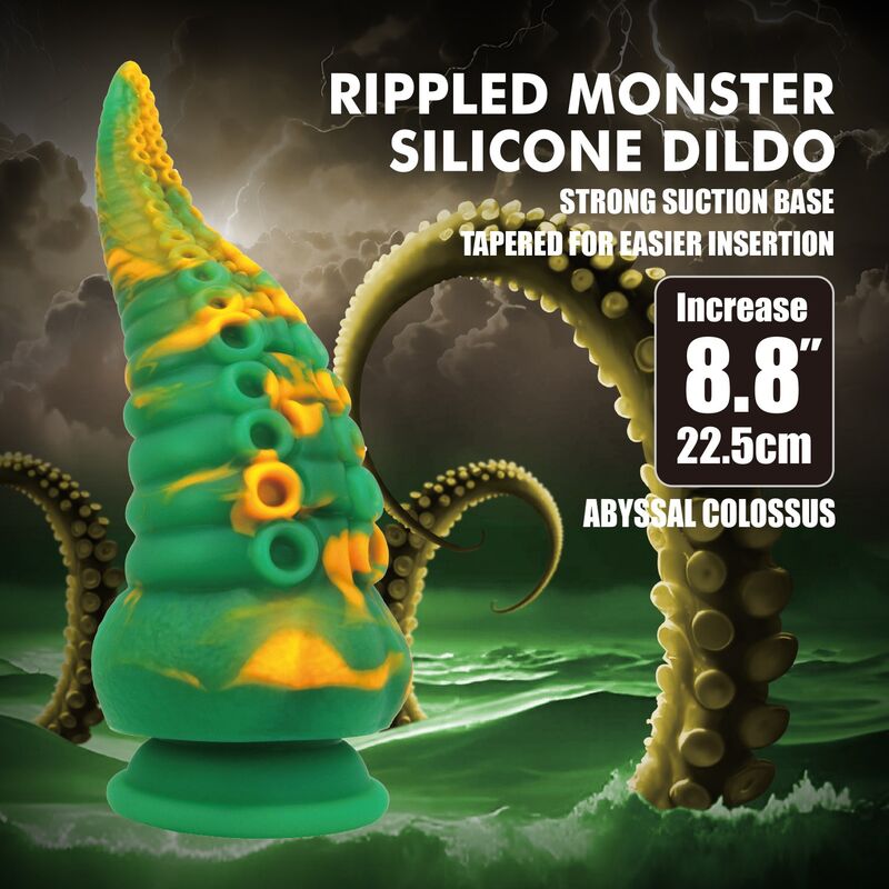 POWER MONSTERS - ABYSSAL COLOSSUS DILDO BICOLOR 22,5 CM Ø 6 CM - Imagen 8