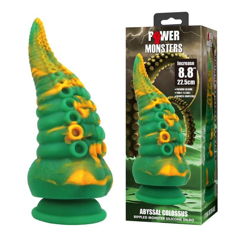 POWER MONSTERS - ABYSSAL COLOSSUS DILDO BICOLOR 22,5 CM Ø 6 CM - Imagen 7