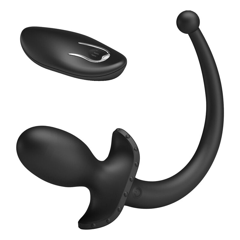MR PLAY - VIBRADOR ANAL Y PERINEAL CON CONTROL REMOTO INALÁMBRICO NEGRO - Imagen 6