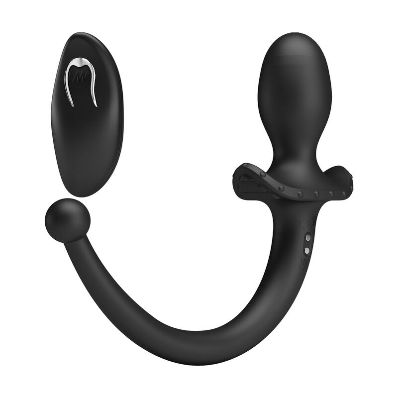 MR PLAY - VIBRADOR ANAL Y PERINEAL CON CONTROL REMOTO INALÁMBRICO NEGRO - Imagen 3