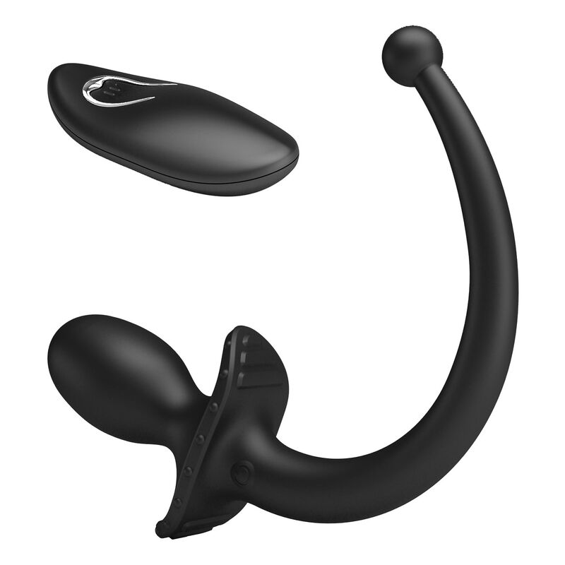 MR PLAY - VIBRADOR ANAL Y PERINEAL CON CONTROL REMOTO INALÁMBRICO NEGRO - Imagen 7
