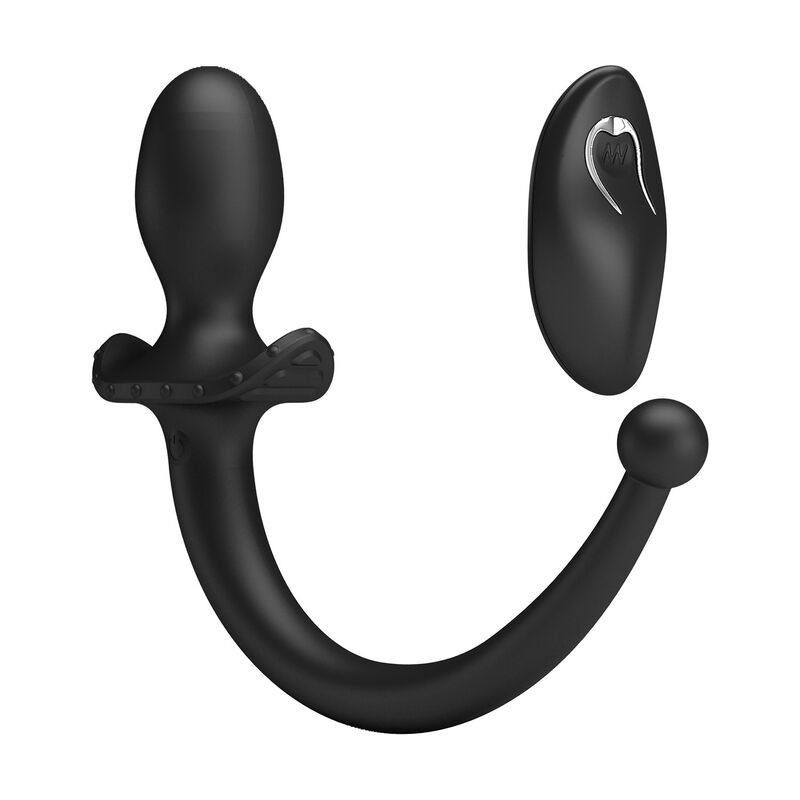 MR PLAY - VIBRADOR ANAL Y PERINEAL CON CONTROL REMOTO INALÁMBRICO NEGRO - Imagen 4