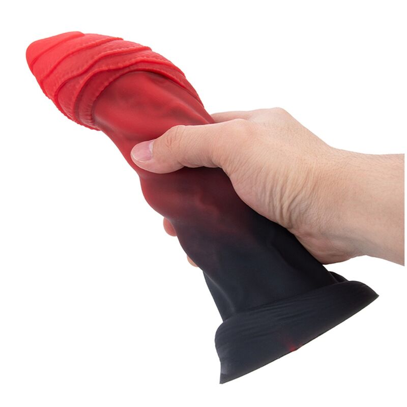 POWER MONSTERS - INFERNAL GOLIATH DILDO BICOLOR 25 CM Ø 6 CM - Imagen 4