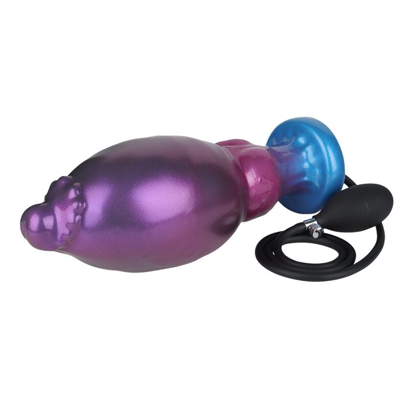 POWER MONSTERS - RIFT TITAN DILDO HINCHABLE FANTASÍA BICOLOR 24 CM Ø 5 CM - Imagen 4