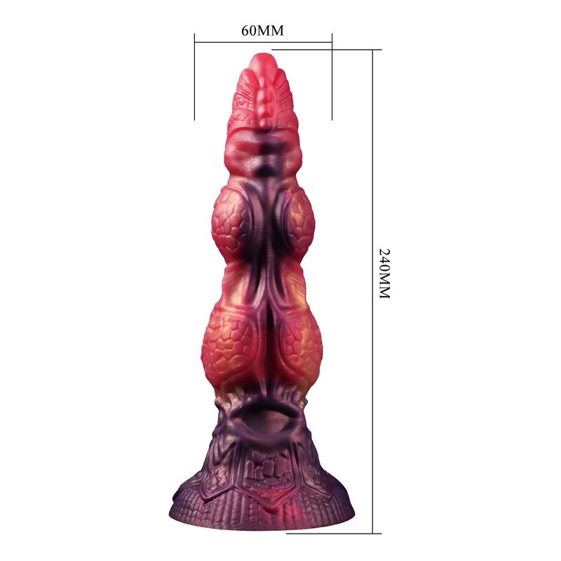 POWER MONSTERS - SAVAGE BEASTLORD DILDO FANTASÍA TRICOLOR 24 CM Ø 5 CM - Imagen 5