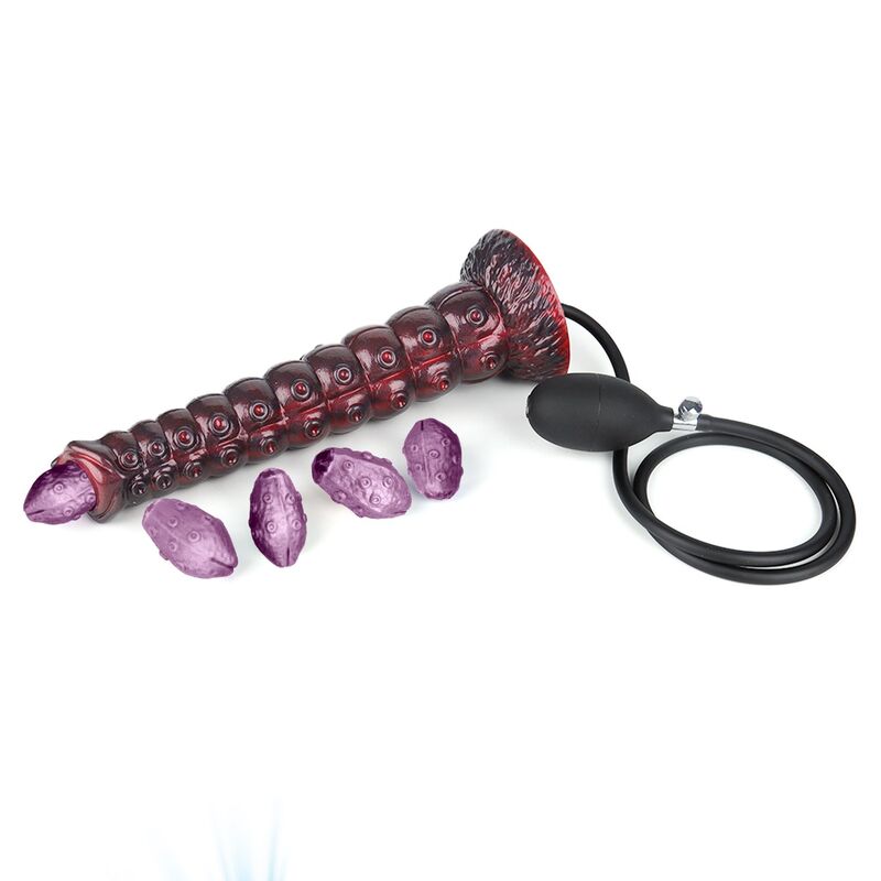 POWER MONSTERS - VOIDCLAW BRUTE DILDO HINCHABLE FANTASÍA BICOLOR 29 CM Ø 5,7 CM - Imagen 5