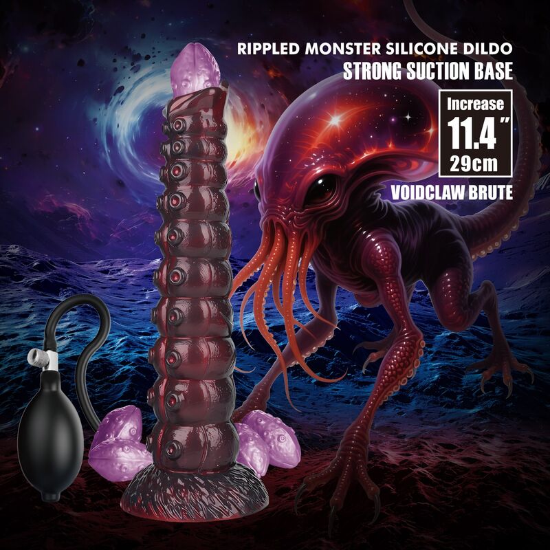 POWER MONSTERS - VOIDCLAW BRUTE DILDO HINCHABLE FANTASÍA BICOLOR 29 CM Ø 5,7 CM - Imagen 9