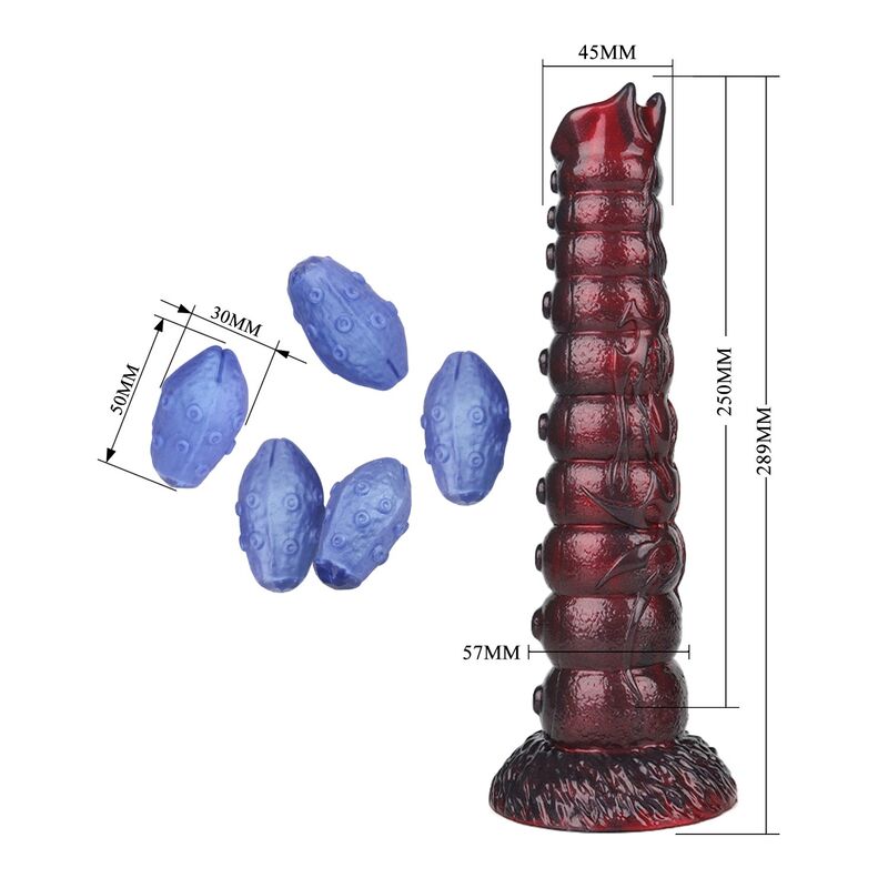 POWER MONSTERS - VOIDCLAW BRUTE DILDO HINCHABLE FANTASÍA BICOLOR 29 CM Ø 5,7 CM - Imagen 7