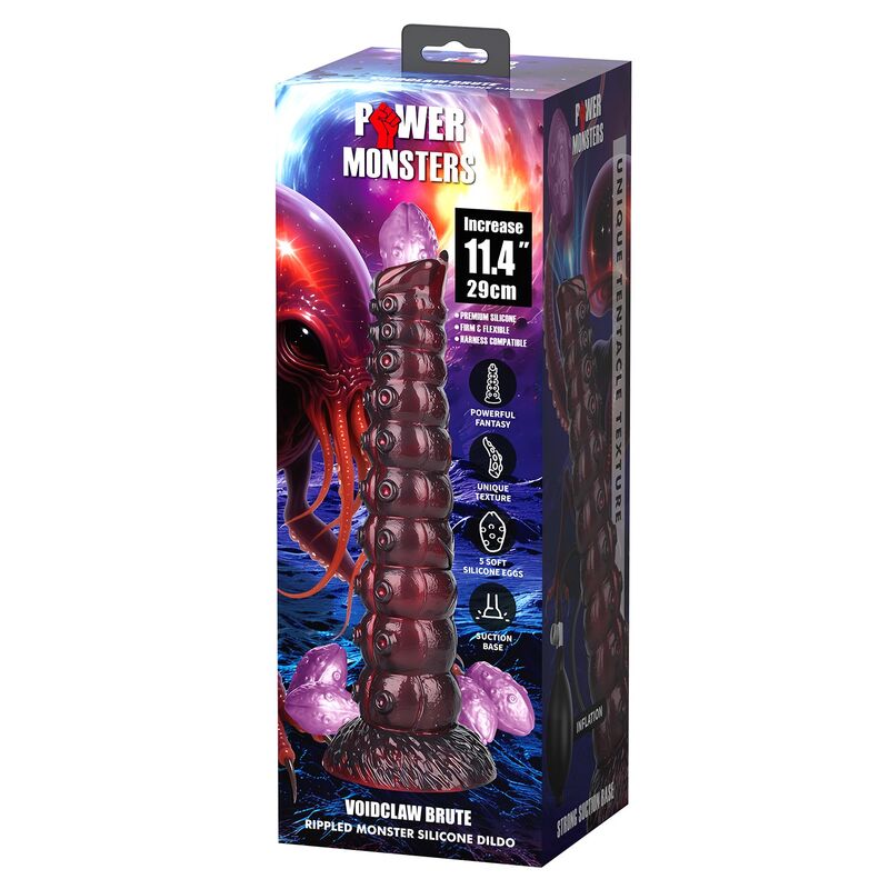 POWER MONSTERS - VOIDCLAW BRUTE DILDO HINCHABLE FANTASÍA BICOLOR 29 CM Ø 5,7 CM - Imagen 2