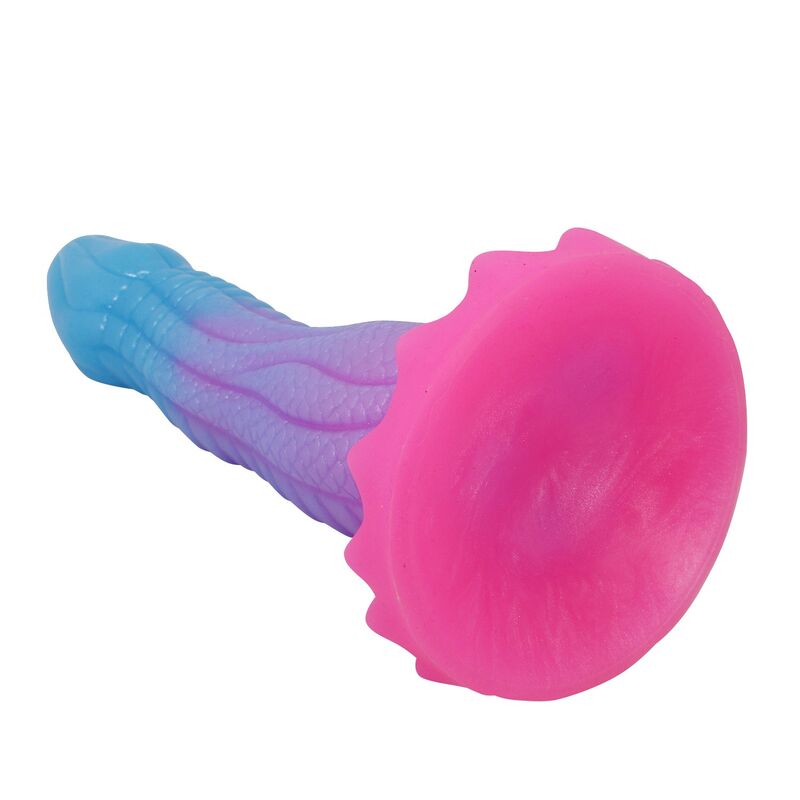 POWER MONSTERS - VOID PYTHON DILDO FANTASÍA CON VENTOSA 20,5 CM Ø 5,2 CM AZUL, LILA Y ROSA - Imagen 5