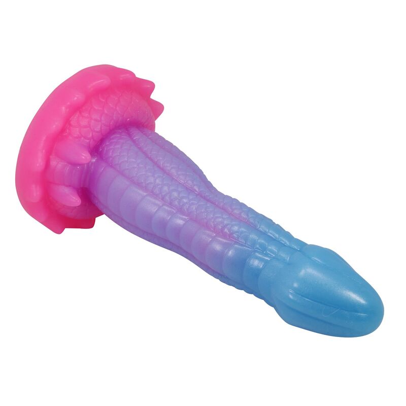 POWER MONSTERS - VOID PYTHON DILDO FANTASÍA CON VENTOSA 20,5 CM Ø 5,2 CM AZUL, LILA Y ROSA - Imagen 6