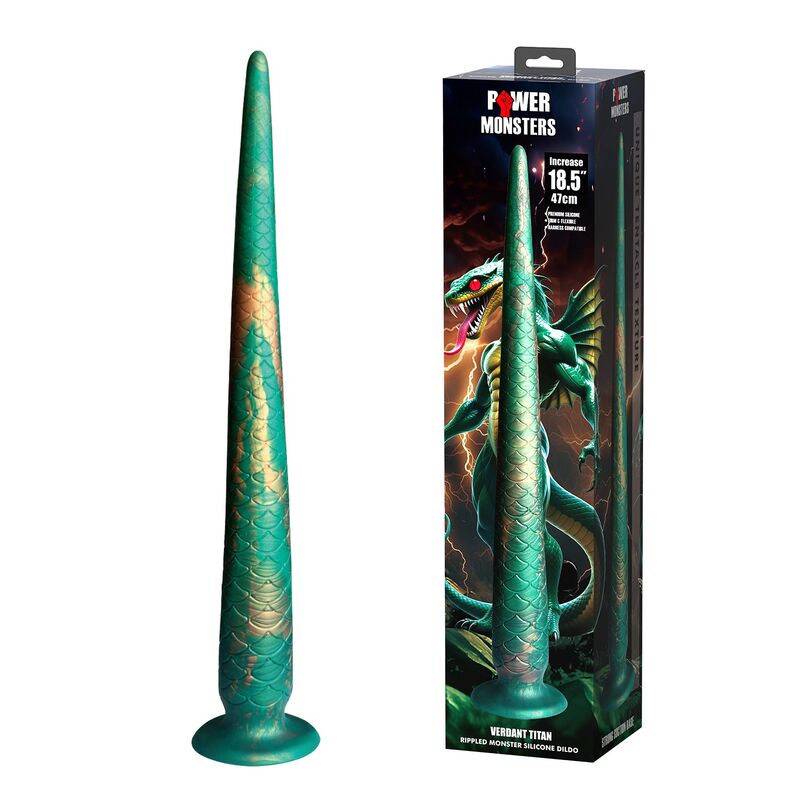 POWER MONSTERS - WILDWYRM TAIL DILDO BICOLOR 47 CM Ø 4 CM - Imagen 7