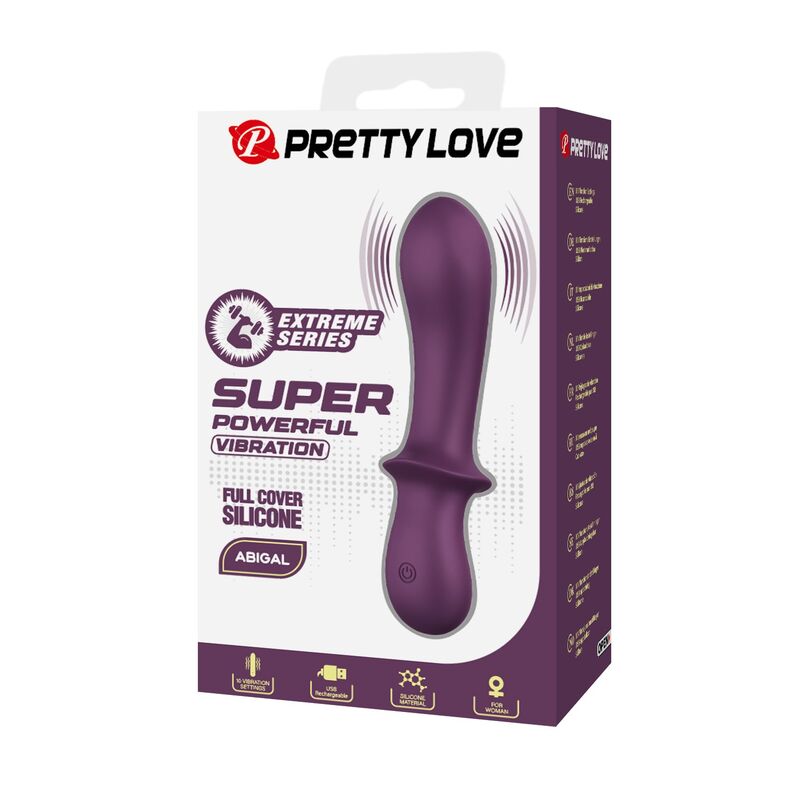 PRETTY LOVE - ABIGAIL VIBRADOR RECARGABLE 10 FUNCIONES MORADO - Imagen 3