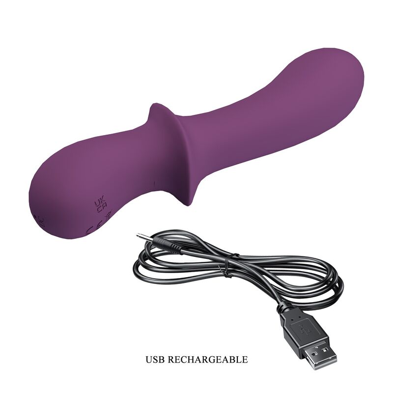 PRETTY LOVE - ABIGAIL VIBRADOR RECARGABLE 10 FUNCIONES MORADO - Imagen 8