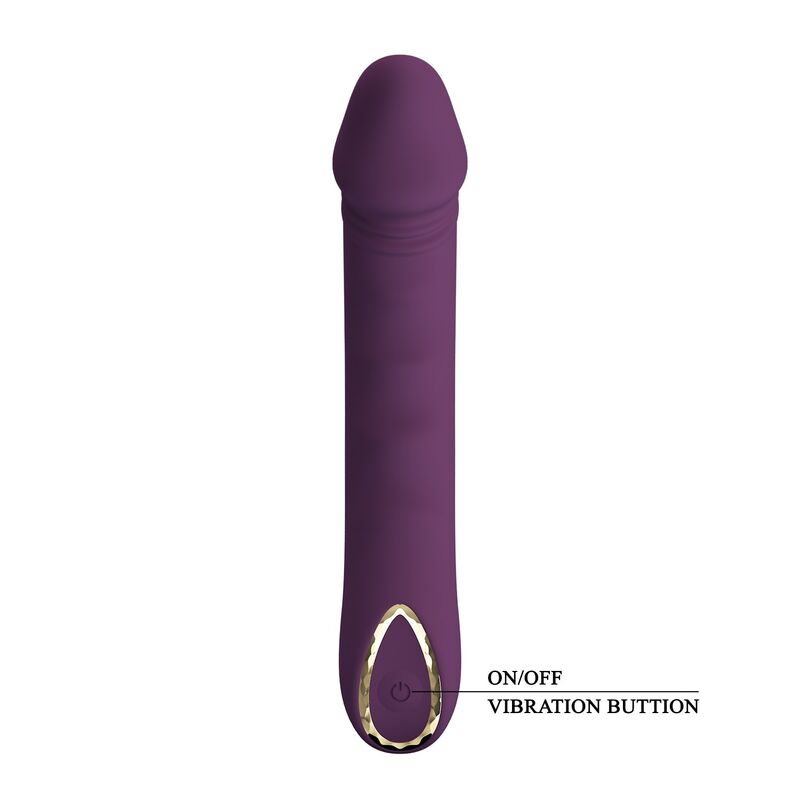 PRETTY LOVE - AMARA VIBRADOR RECARGABLE 10 FUNCIONES MORADO - Imagen 2