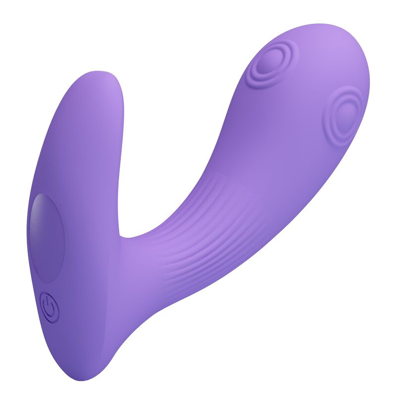 PRETTY LOVE - ANDROMEDA VIBRADOR DE DOBLE ESTIMULACIÓN RECARGABLE MORADO - Imagen 8