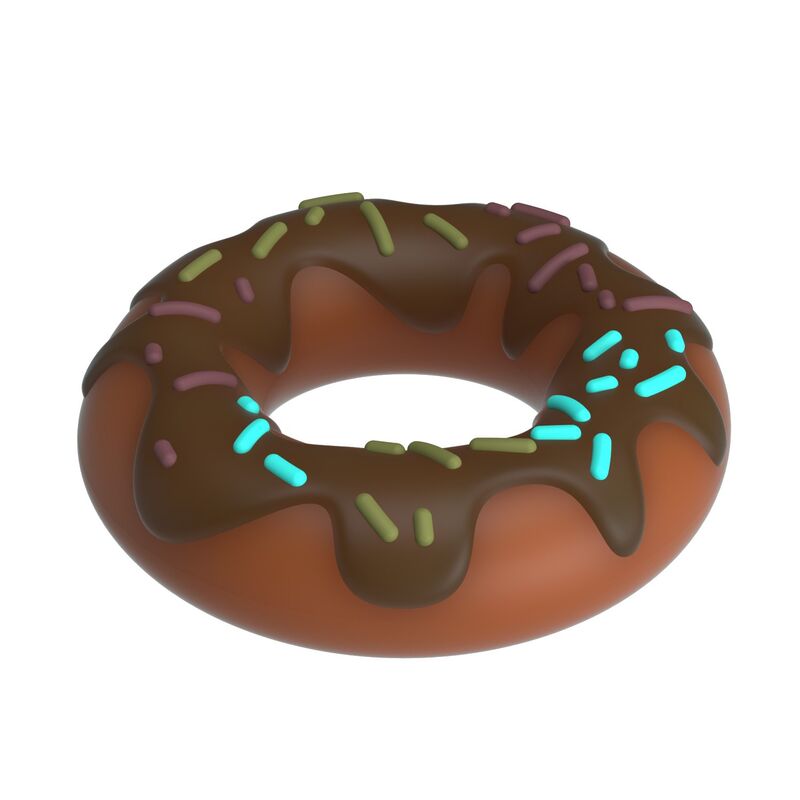 PRETTY LOVE - ANILLO PARA PENE SUPER DONUT MARRÓN - Imagen 5